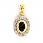 Gold Pendant Sapphire