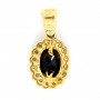 Gold Pendant Sapphire