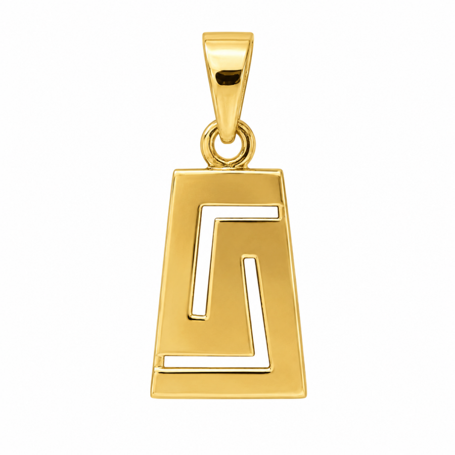 Trapezoidal Meander Pendant K14