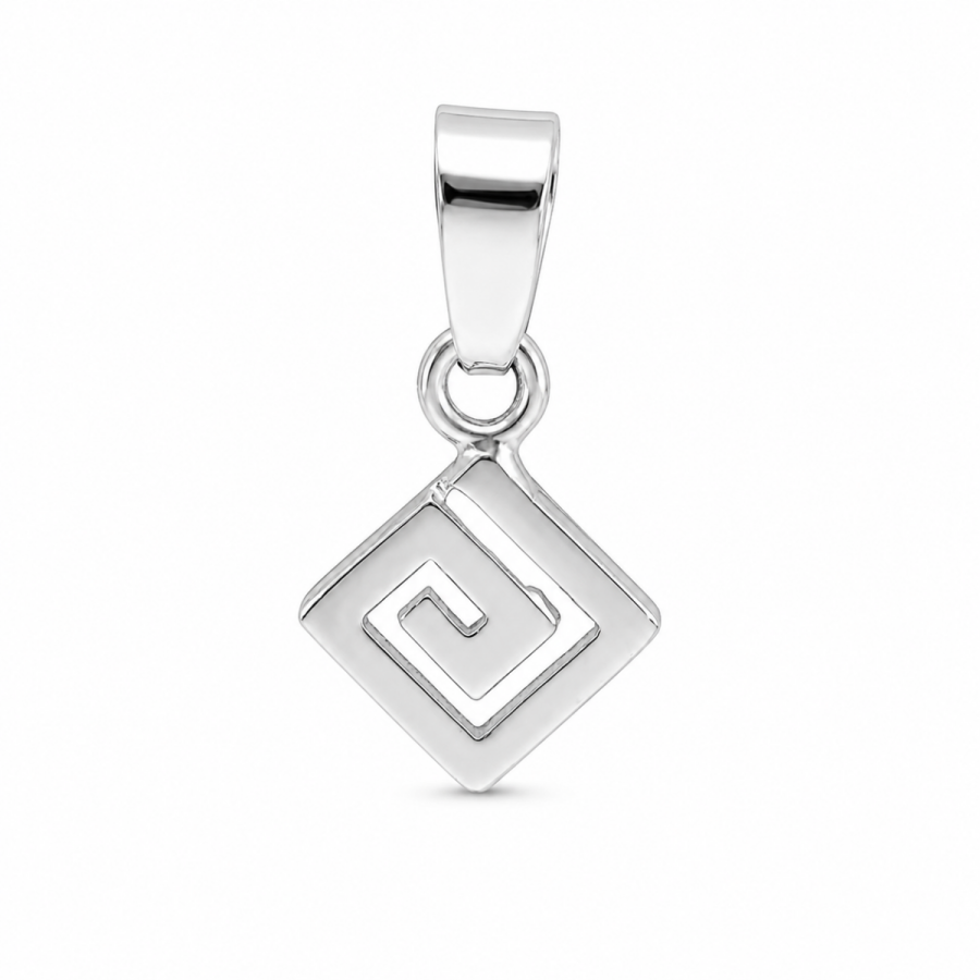 Square Meander Pendant Κ14