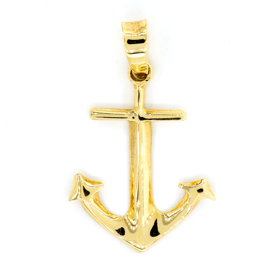 Anchor Gold Pendant K14
