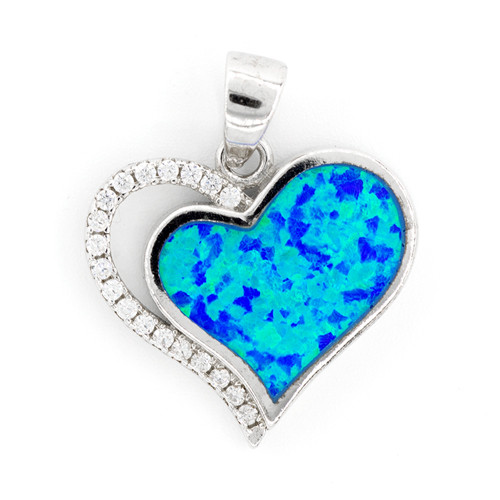 Heart Pendant Opal