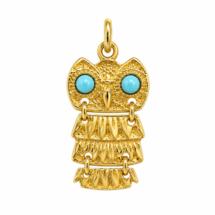 Owl of Athena Pendant  Κ14
