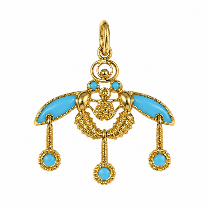 Minoan Bee Pendant K14