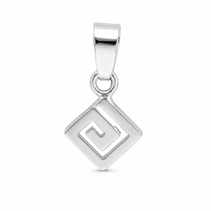 Square Meander Pendant Κ14