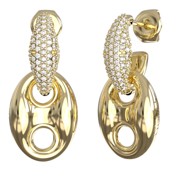 Σκουλαρίκια Guess JUBE06221JWYGT-U