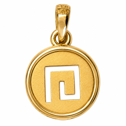 Round Meander Pendant Κ14