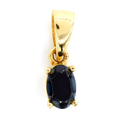 Gold Pendant Sapphire