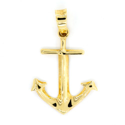 Anchor Gold Pendant K14