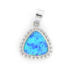 Μενταγιόν Opal CZ