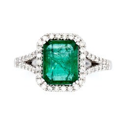 Emerald Ring Κ18
