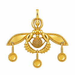 Greek Bee Pendant K14