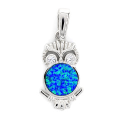 Owl Pendant Opal