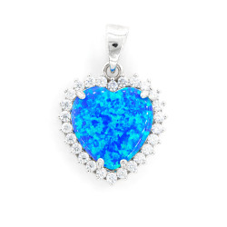 Heart Pendant Opal