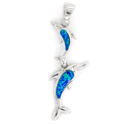 Dolphin Pendant Opal
