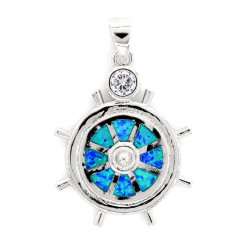 Wheel Pendant Opal