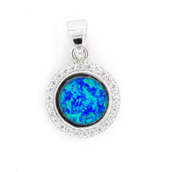 Μενταγιόν Opal CZ