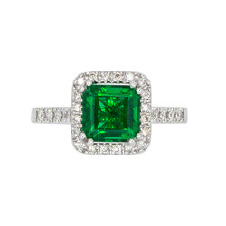 Emerald Ring Κ18