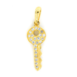 Gold Pendant Key