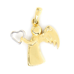 Gold Pendant Angel-Heart K14