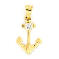 Anchor Gold Pendant K14