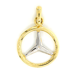 Gold Pendant Mercedes Mini