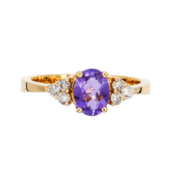 Amethyst Ring K18