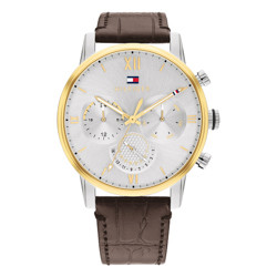 Tommy Hilfiger Sullivan Stainless Steel Brown Leather 1791884