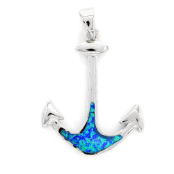 Anchor Pendant Opal