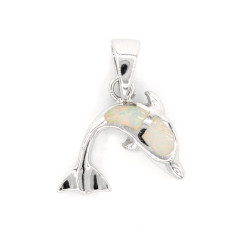 Dolphin Pendant Opal