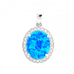 Pendant Oval Opal CZ