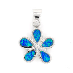 Flower Silver Opal