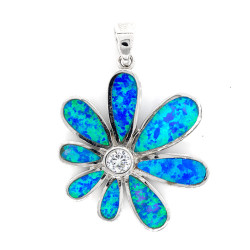 Flower Silver Opal