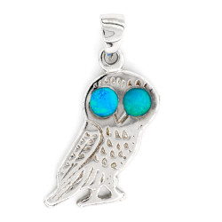 Owl Pendant Opal