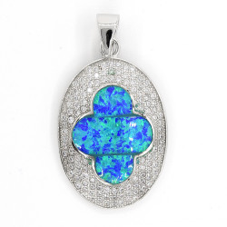 Flower Silver Opal