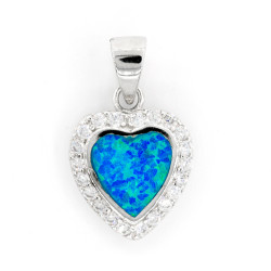 Heart Pendant Opal