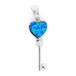 Heart Pendant Opal