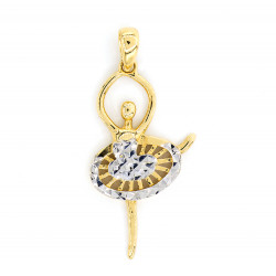 Gold Pendant Ballerine