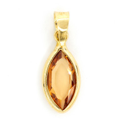 Gold Pendant Citrine