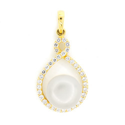 Gold Pendant Perla