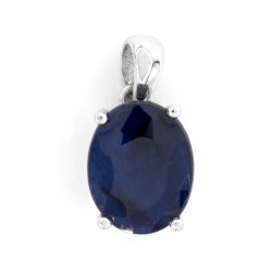 Gold Pendant Sapphire