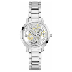 GUESS Quattro Crystals Silver Stainless Steel Bracelet GW0300L1