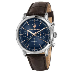 MASERATI Epoca Brown Leather Chronograph R8871618014