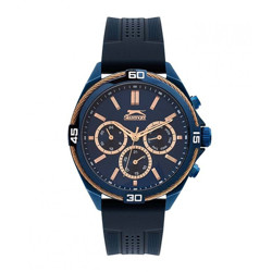 SLAZENGER Gents Blue Silicone Strap SL.09.6356.2.02