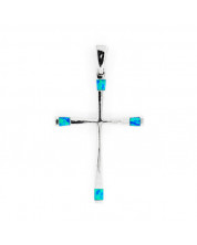 Cross Pendant Opal