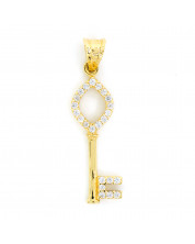 Gold Pendant Key