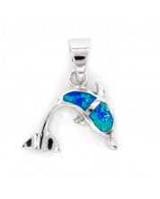 Dolphin Pendant Opal