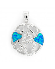 Heart Pendant Opal