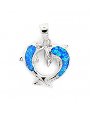 Dolphin Pendant Opal