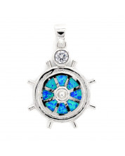 Wheel Pendant Opal